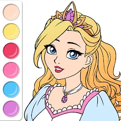 Взлом Princess Coloring Book Game  [МОД Все открыто] - полная версия apk на Андроид