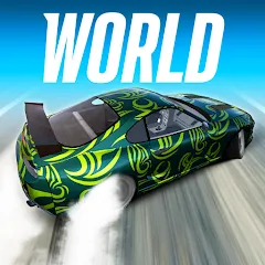 Взломанная Drift Max World - Racing Game (Дрифт Макс Ворлд)  [МОД Все открыто] - полная версия apk на Андроид