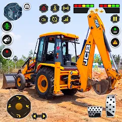 Взломанная JCB Excavator Construction 3D  [МОД Menu] - полная версия apk на Андроид