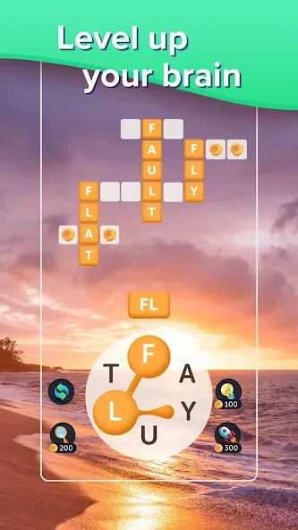 Puzzlescapes Word Search Games (Паззлскейпс Ворд Срч Геймс)  [МОД Mega Pack] Screenshot 3