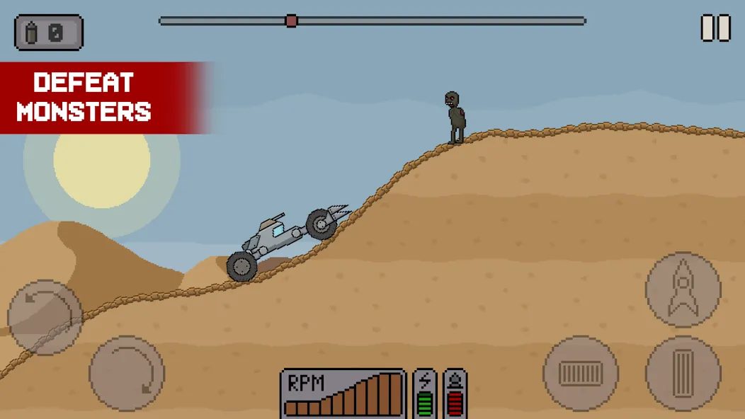 Death Rover: Space Zombie Race (Дэт Ровер)  [МОД Много монет] Screenshot 2