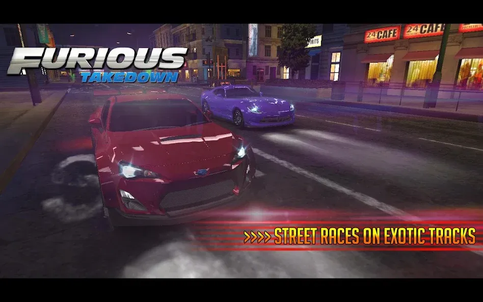 Furious: Takedown Racing (Фьюриъс)  [МОД Unlimited Money] Screenshot 5