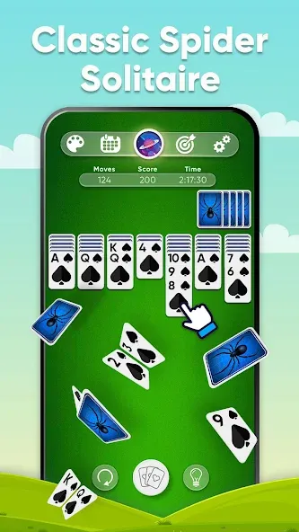 Spider Solitaire (Спайдер Солитер)  [МОД Unlimited Money] Screenshot 1