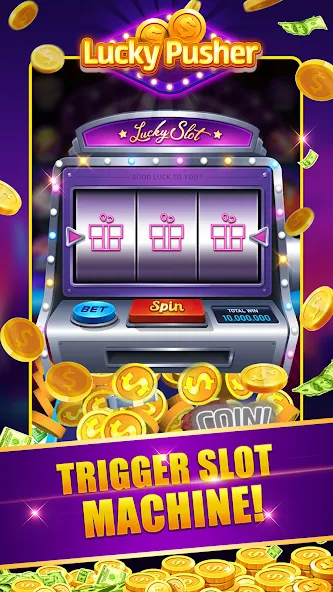 Lucky Cash Pusher Coin Games (Лаки Кэш Пушер Коин Геймс)  [МОД Бесконечные деньги] Screenshot 2