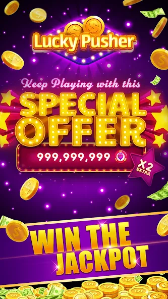 Lucky Cash Pusher Coin Games (Лаки Кэш Пушер Коин Геймс)  [МОД Бесконечные деньги] Screenshot 3