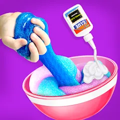 Взломанная Make Fluffy Slime Maker Game  [МОД Menu] - последняя версия apk на Андроид