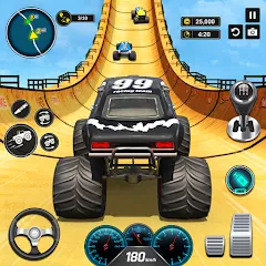 Скачать взломанную Monster Truck Games- Car Games  [МОД Mega Pack] - полная версия apk на Андроид