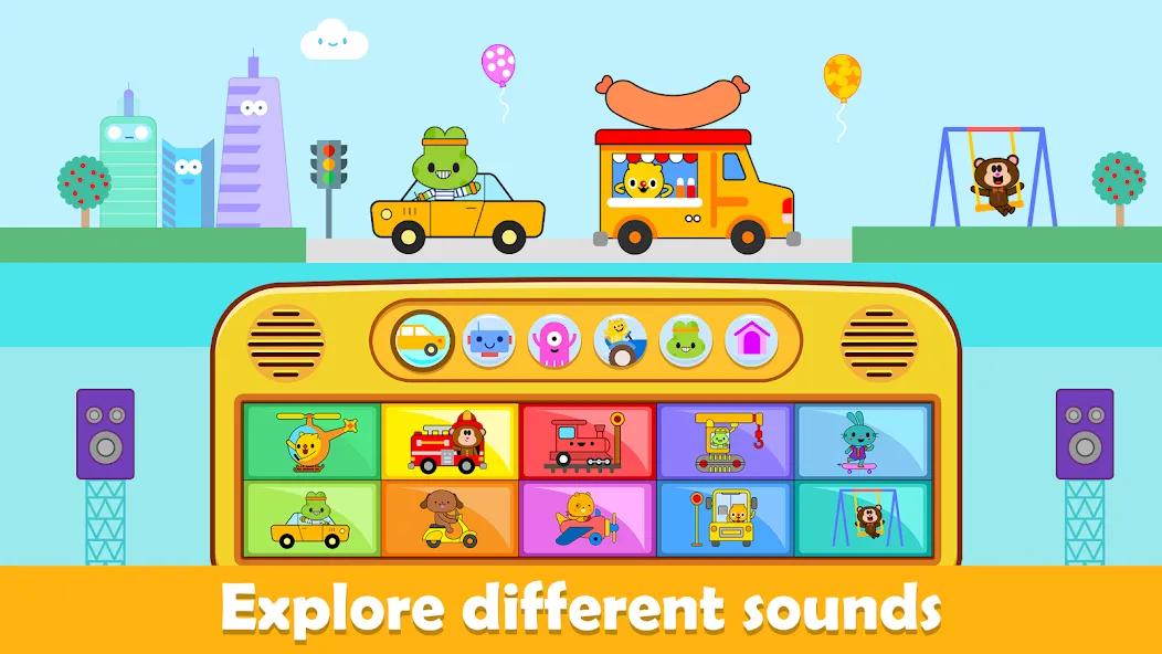 Baby Piano Kids Music Games  [МОД Меню] Screenshot 2