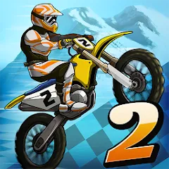 Взломанная Mad Skills Motocross 2 (Мад Скилс Мотокросс 2)  [МОД Unlocked] - полная версия apk на Андроид