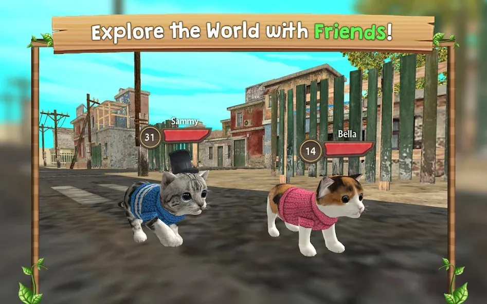 Cat Sim Online: Play with Cats  [МОД Бесконечные монеты] Screenshot 4