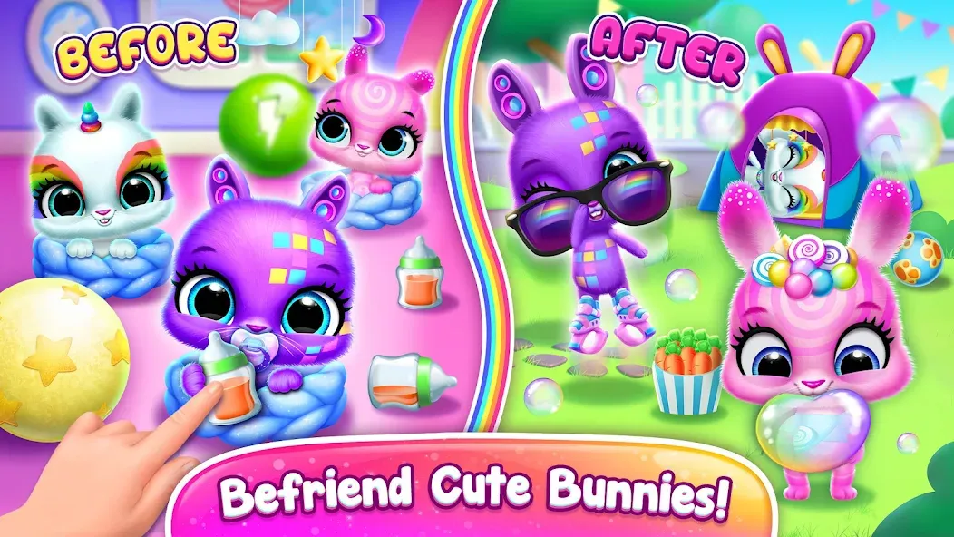 Bunnsies - Happy Pet World (Баннсиз)  [МОД Все открыто] Screenshot 5