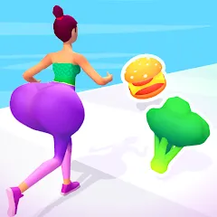 Взлом Twerk Race 3D: Belly Body Run (Тверк Рейс 3D)  [МОД Mega Pack] - стабильная версия apk на Андроид