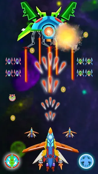 Galaxy Shooting: Alien Attack (Гэлэкси Шутинг)  [МОД Много монет] Screenshot 4