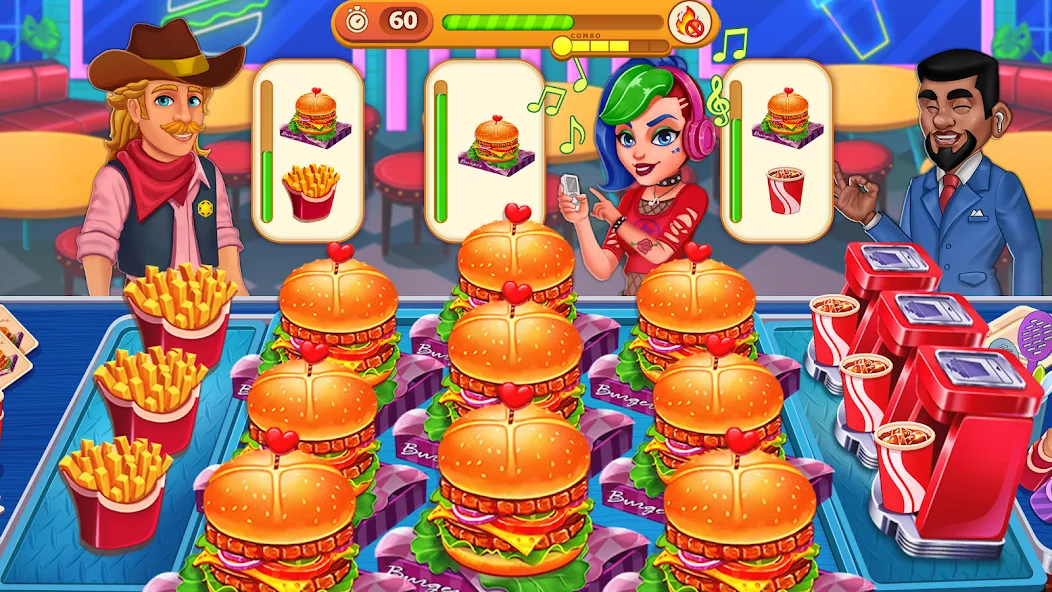 Cooking Max: Restaurant Games (Кукинг Макс)  [МОД Бесконечные монеты] Screenshot 4