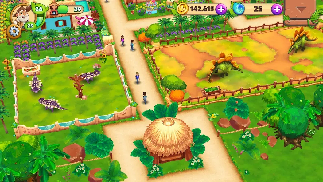 Dinosaur Park – Primeval Zoo (Динозавровый парк)  [МОД Все открыто] Screenshot 5