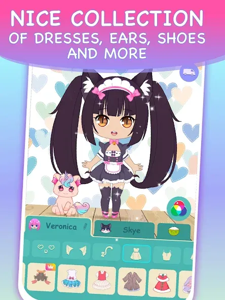 Chibi Dress Up Games for Girls  [МОД Все открыто] Screenshot 3