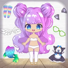 Скачать взлом Chibi Dress Up Games for Girls  [МОД Все открыто] - стабильная версия apk на Андроид