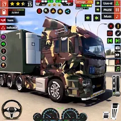 Взлом Army Truck Transport Game 2023  [МОД Много монет] - последняя версия apk на Андроид