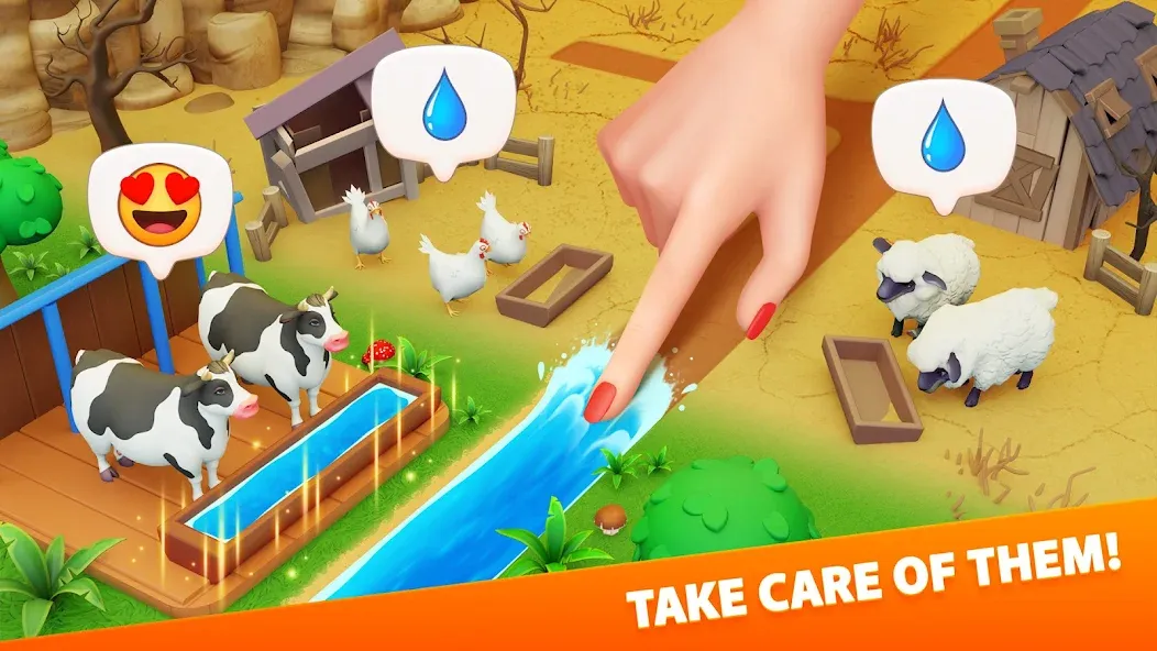 Klondike Adventures: Farm Game  [МОД Unlimited Money] Screenshot 1