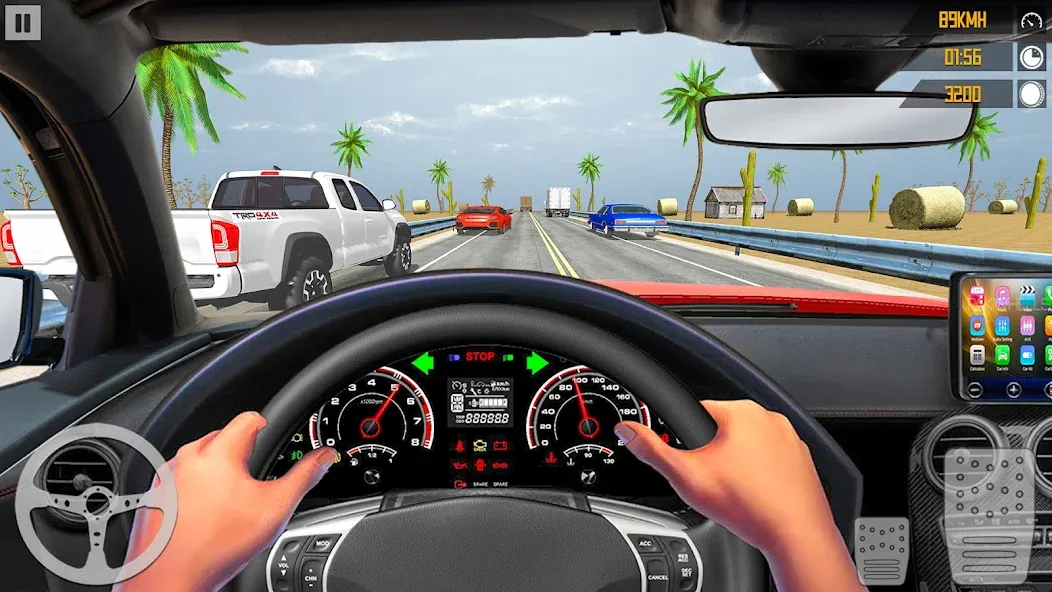 VR Traffic Racing In Car Drive (ВР Трафик Гонки на Автомобиле Вождения)  [МОД Menu] Screenshot 2