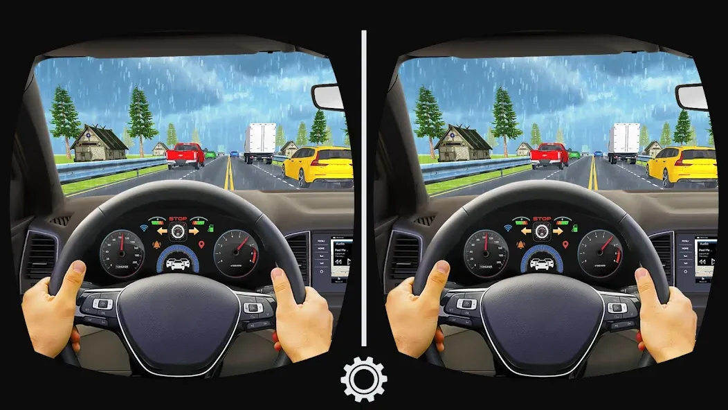 VR Traffic Racing In Car Drive (ВР Трафик Гонки на Автомобиле Вождения)  [МОД Menu] Screenshot 3