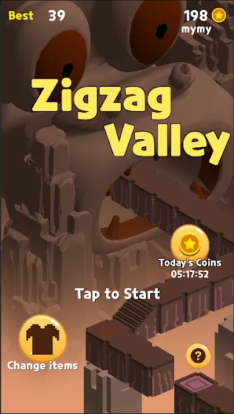 Zigzag Valley,Endless game  [МОД Menu] Screenshot 1