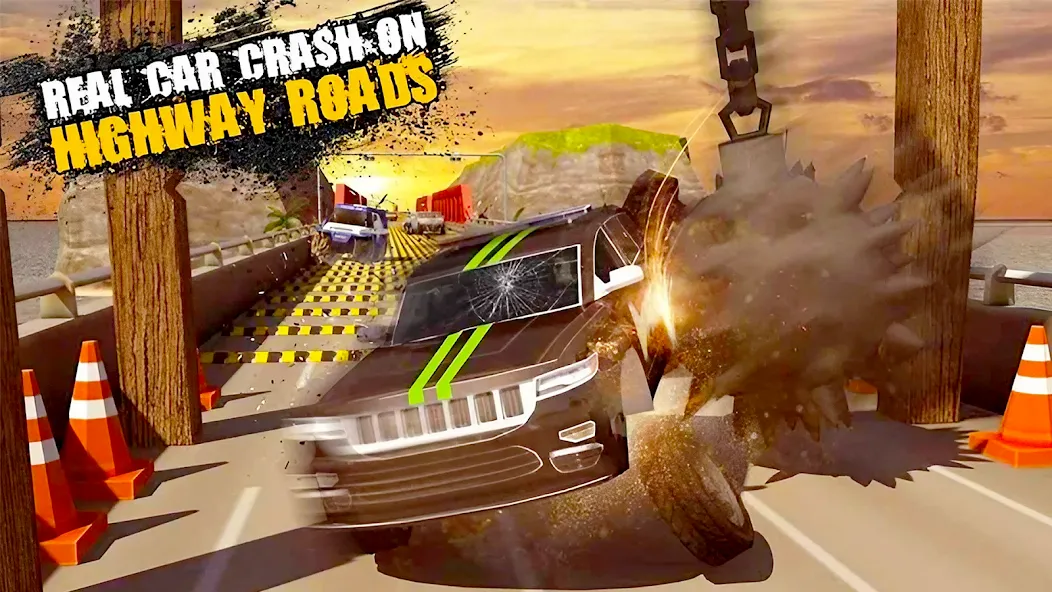 Car Crash Speed Bump Car Games  [МОД Много денег] Screenshot 1