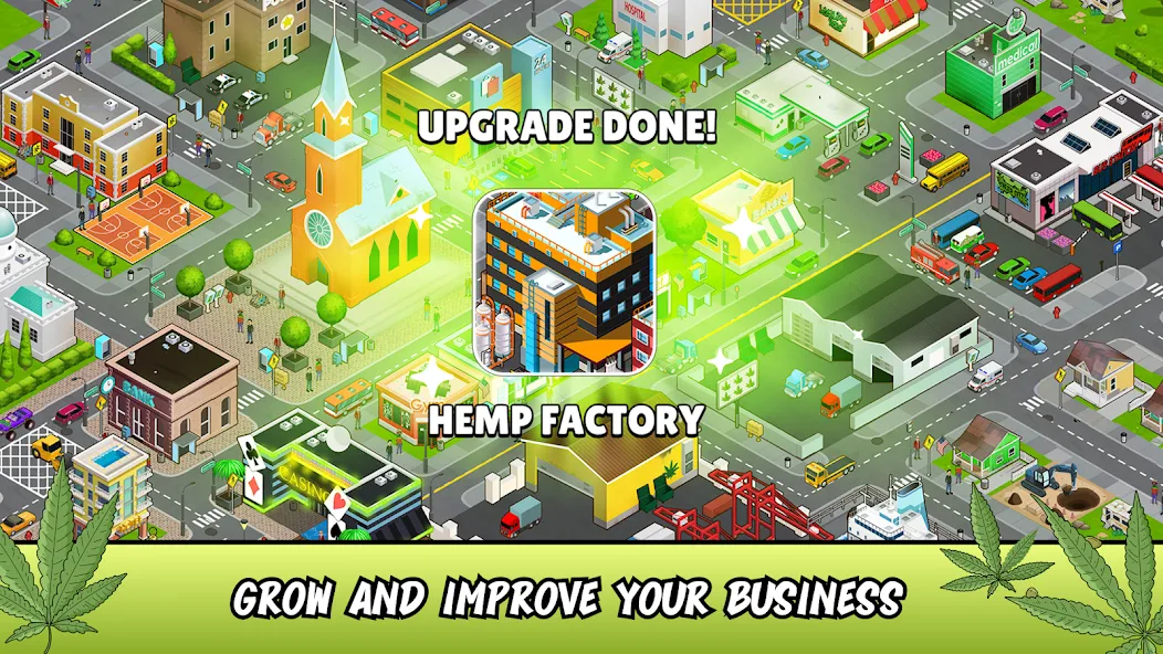 Weed City - Hemp Farm Tycoon (Уид Сити)  [МОД Все открыто] Screenshot 4