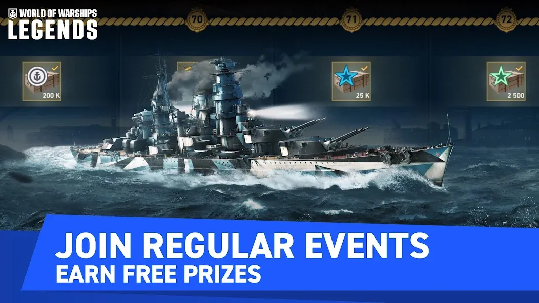 World of Warships Legends PvP (Ворлд оф Варшипс Легендс)  [МОД Unlocked] Screenshot 3