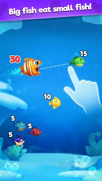 Fish Go.io - Be the fish king  [МОД Unlimited Money] Screenshot 1