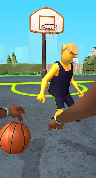 Dribble Hoops (Дрибл Хупс)  [МОД Бесконечные монеты] Screenshot 1