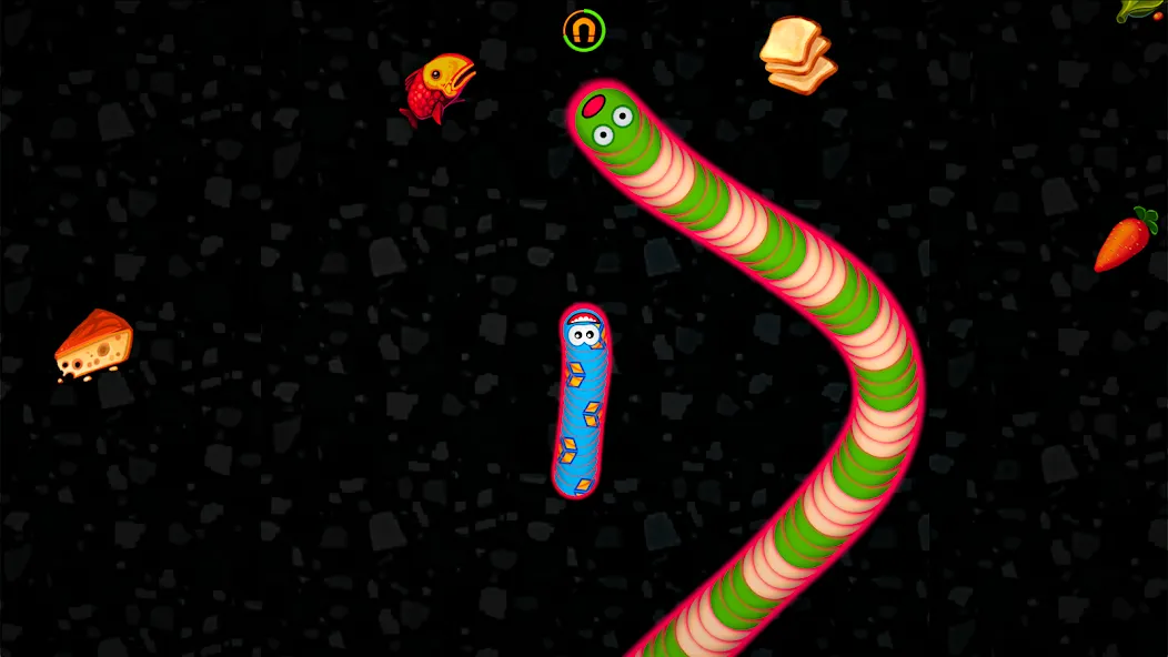 Worms Zone .io - Hungry Snake  [МОД Меню] Screenshot 5