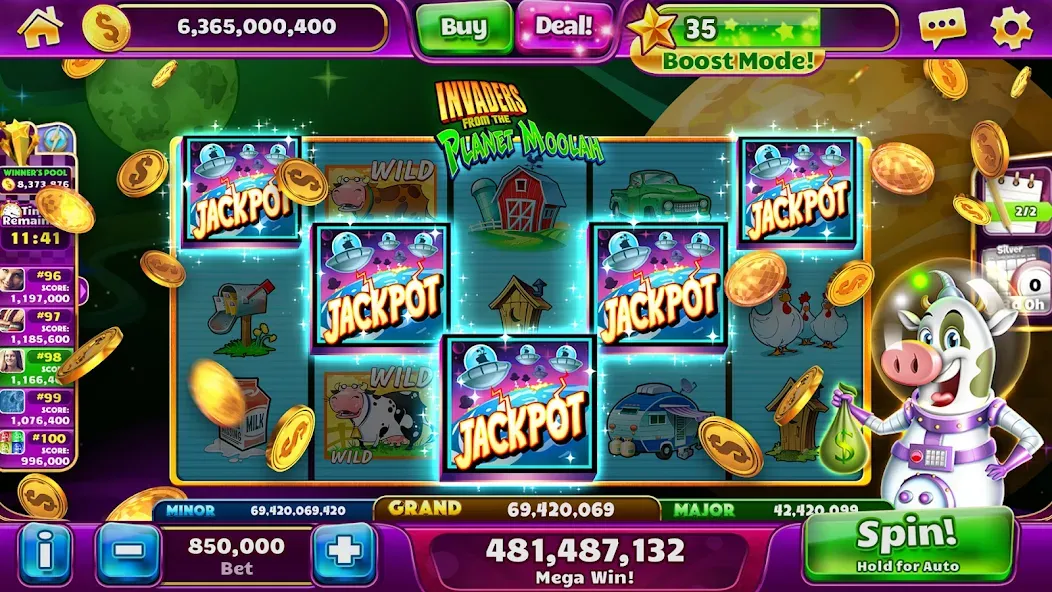 Jackpot Party Casino Slots (Джекпот Пати)  [МОД Меню] Screenshot 3