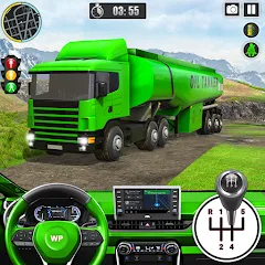 Взлом Offroad Oil Tanker Truck Games (Оффроуд Игры на машинецистерне для нефти)  [МОД Unlimited Money] - полная версия apk на Андроид