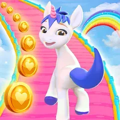 Взломанная Unicorn Kingdom: Running Games (Юникорн Кингдом)  [МОД Бесконечные монеты] - стабильная версия apk на Андроид