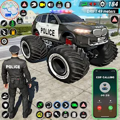 Взлом Police Monster Truck Car Games  [МОД Unlocked] - полная версия apk на Андроид