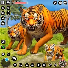 Взломанная Tiger Simulator Lion games 3D (Тигровый Симулятор Игр Льва 3D)  [МОД Много денег] - полная версия apk на Андроид