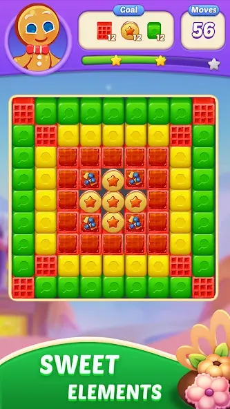 Candy Blast Fever:Cubes Crush (Кенди Бласт Фивер)  [МОД Много денег] Screenshot 2