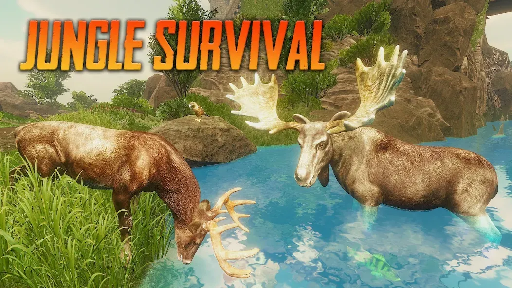 The Moose - Animal Simulator (Зе Мус)  [МОД Меню] Screenshot 1