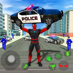 Скачать взломанную Spider Miami Rope Hero Ninja  [МОД Unlimited Money] - последняя версия apk на Андроид