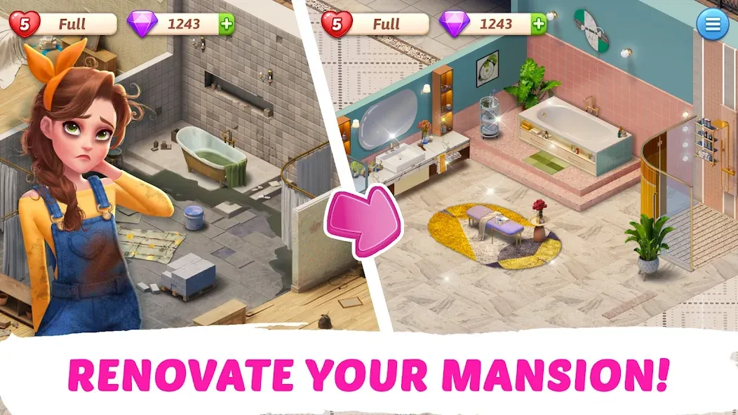 My Story - Mansion Makeover  [МОД Menu] Screenshot 2