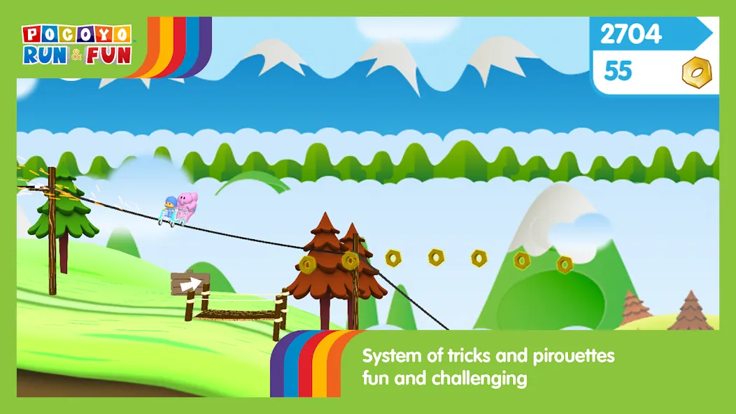 Pocoyo Run & Fun: Cartoon Jump  [МОД Бесконечные деньги] Screenshot 4