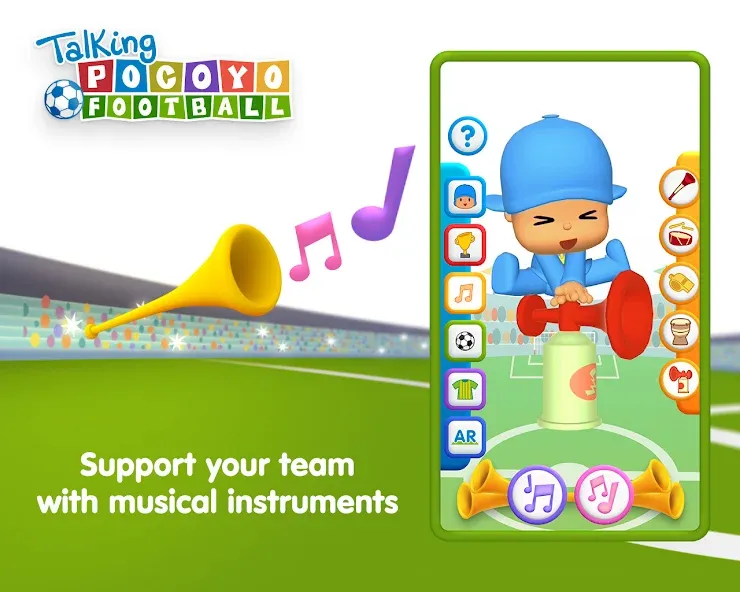 Talking Pocoyo Football  [МОД Unlimited Money] Screenshot 4