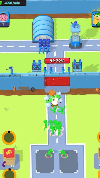 Zombie Factory Attack (Зомби Фабричное Нападение)  [МОД Много монет] Screenshot 5