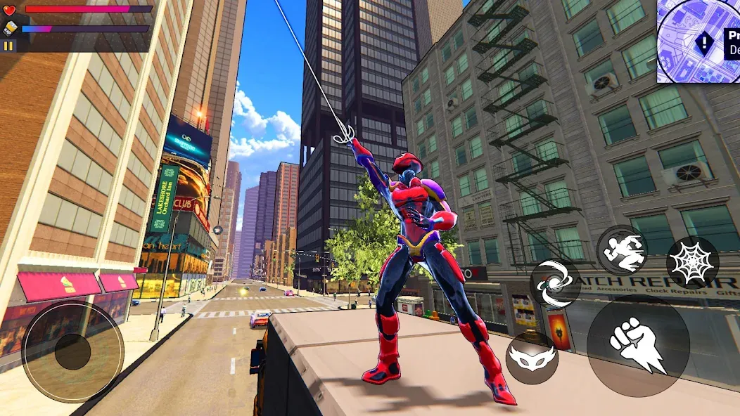 Spider Hero:Super City Hero (пайдер Хиро)  [МОД Menu] Screenshot 2