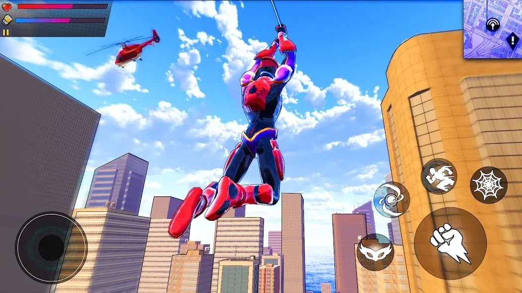 Spider Hero:Super City Hero (пайдер Хиро)  [МОД Menu] Screenshot 4