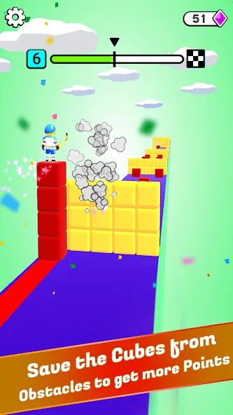 Block Surfer (Блок Серфер)  [МОД Много монет] Screenshot 3