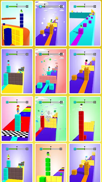 Block Surfer (Блок Серфер)  [МОД Много монет] Screenshot 4