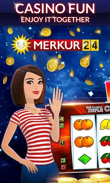 Merkur24 – Slots & Casino (Меркур24 Казино)  [МОД Меню] Screenshot 1