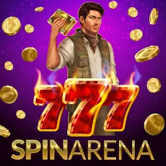 Скачать взломанную SpinArena Online Casino Slots (СпинАрена Онлайн Казино Слоты)  [МОД Бесконечные монеты] - стабильная версия apk на Андроид